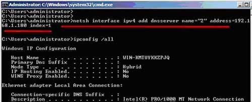 NETSHDNSĿʵIPCONFIG /ALL
