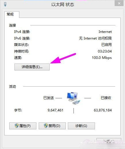 Win8ô鿴IPַ