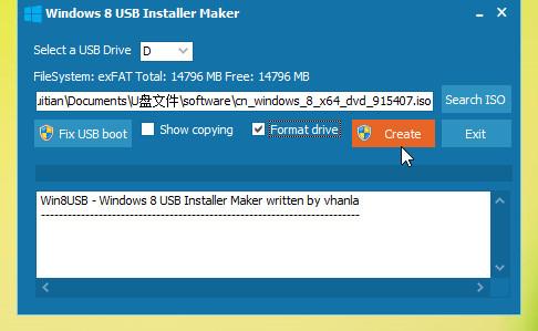 Windows 8 USB Installer Maker