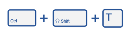 ���ַ����ָ�����رյ�Chrome��ǩҳ