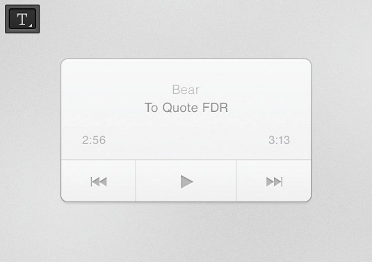 PS新手教程!打造一枚简约音乐播放器