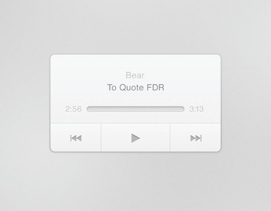 PS新手教程!打造一枚简约音乐播放器