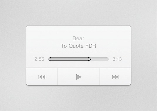 PS新手教程!打造一枚简约音乐播放器