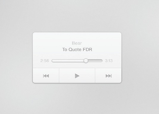 PS新手教程!打造一枚简约音乐播放器