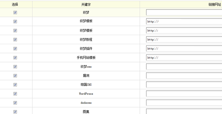 织梦dedecms如何批量导入关键词做内链优化 织梦dedecms如何批量导入关键词做内链优化
