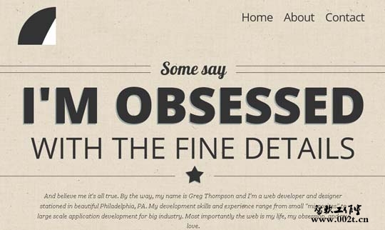 big typography in web design