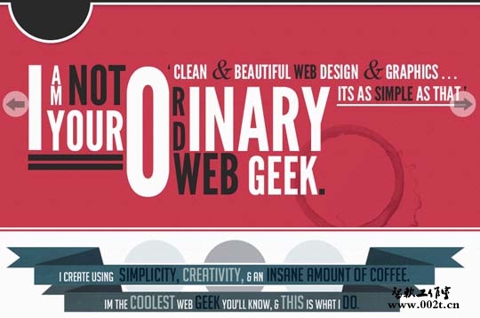 big typography in web design