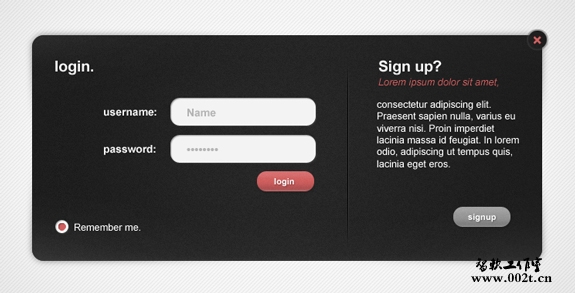 Useful Login Page Template 15 20 Useful Login Page Template   Free PSD Files