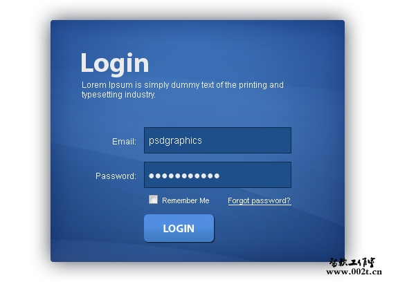 Useful Login Page Template 01 20 Useful Login Page Template   Free PSD Files