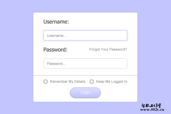 Useful Login Page Template 09 20 Useful Login Page Template   Free PSD Files