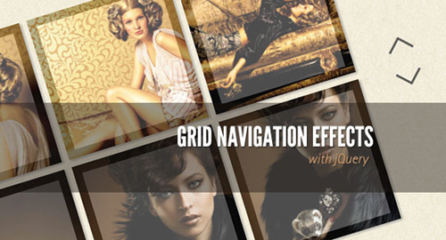 Grid Navigation Effects with jQuery