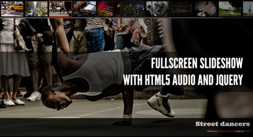 Fullscreen Slideshow with HTML5 Audio and jQuery