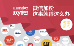 ���ͨ��˫11����΢�ŷ�˿�� ���а��������߶���ת����