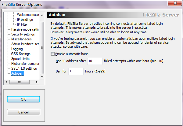 FileZilla Server1Сʱ֮10ʧܳ